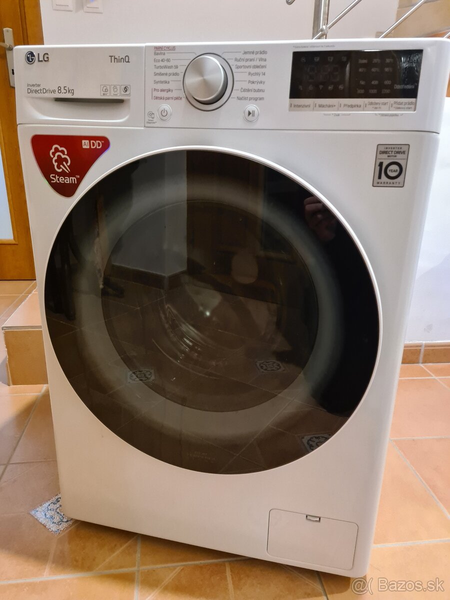 Práčka LG 8,5 kg parná