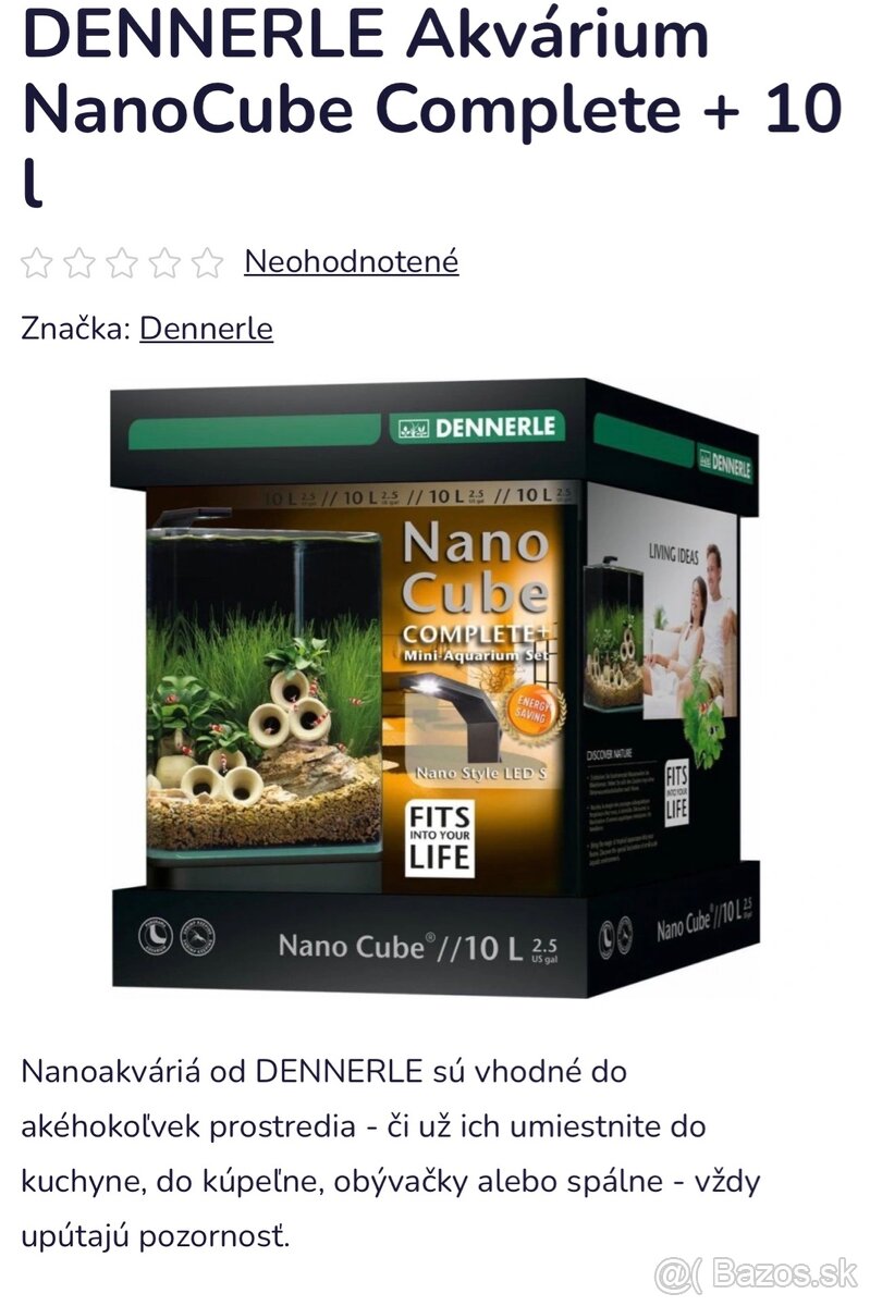DENNERLE Akvárium NanoCube + 10 l