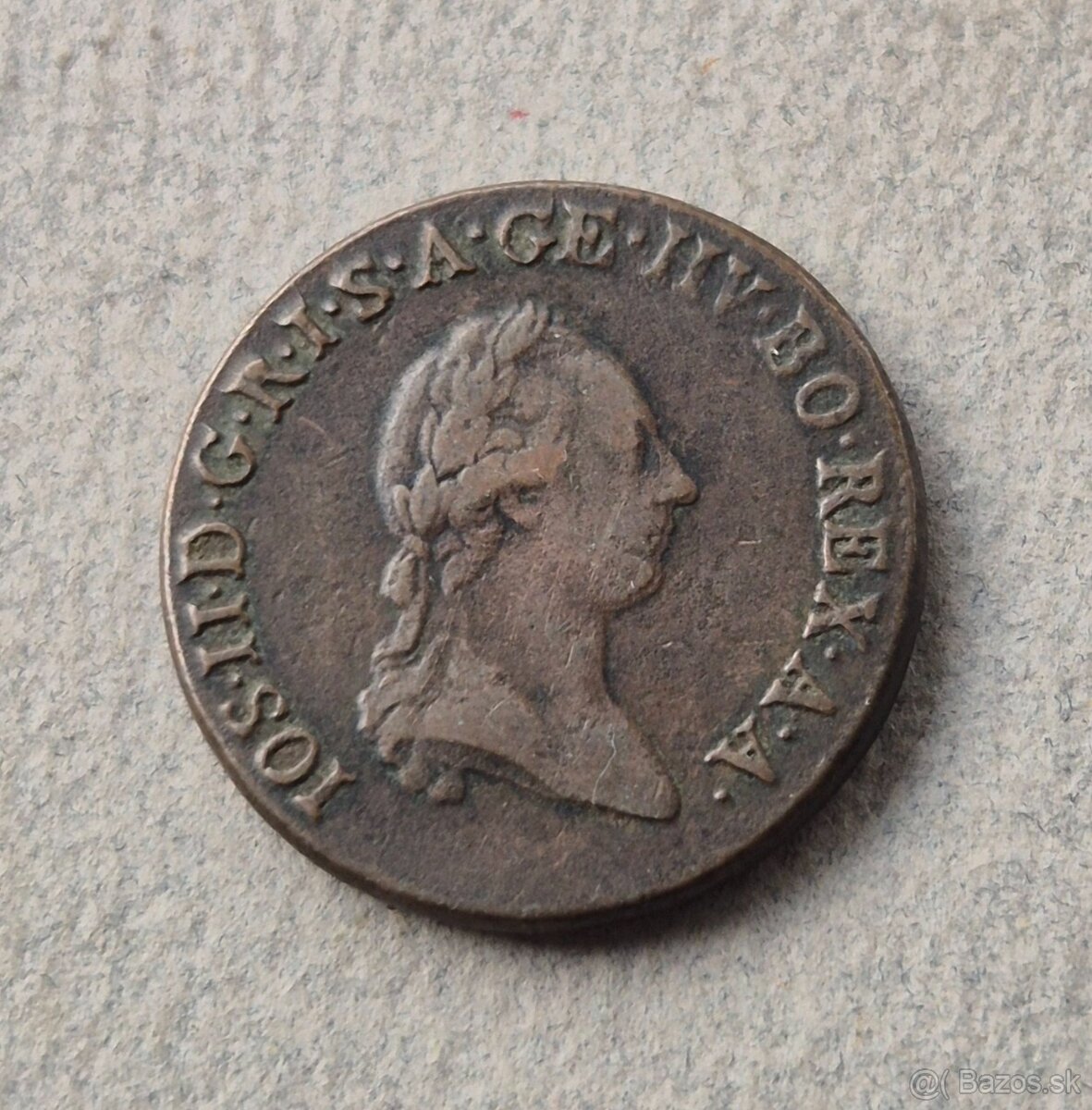 1 Grajciar 1790 S, Jozef II.