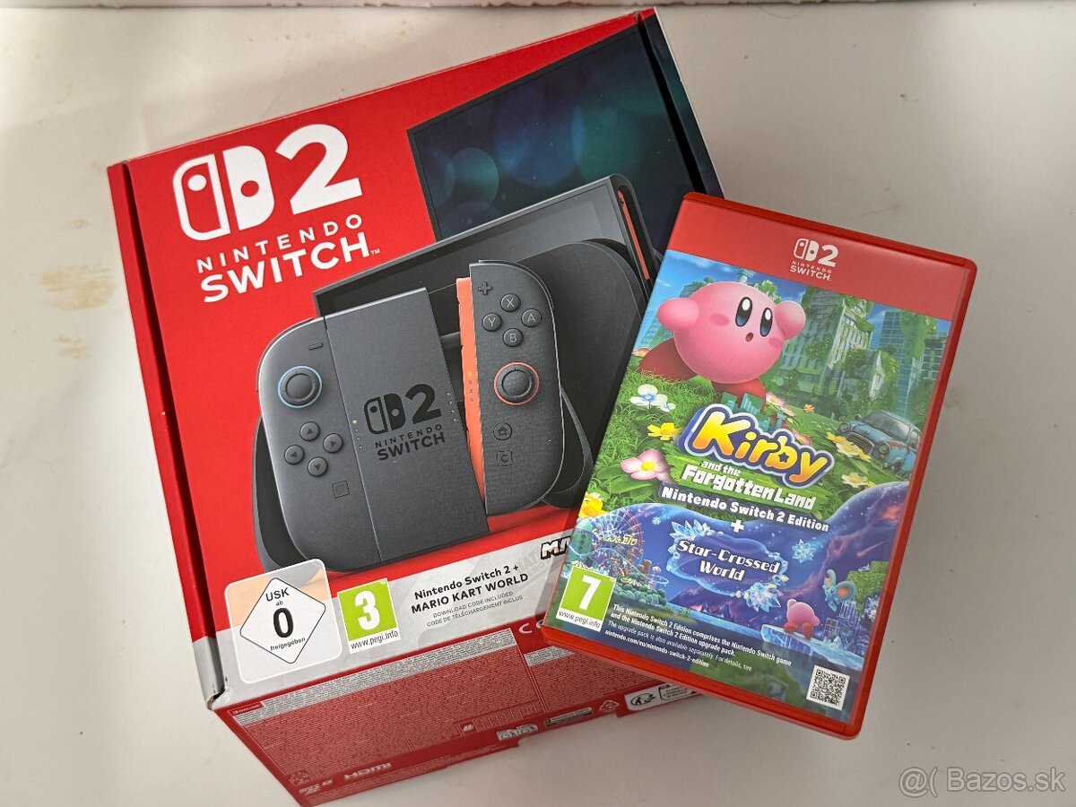 Nintendo switch 2 - Ako nové v záruke + Kirby