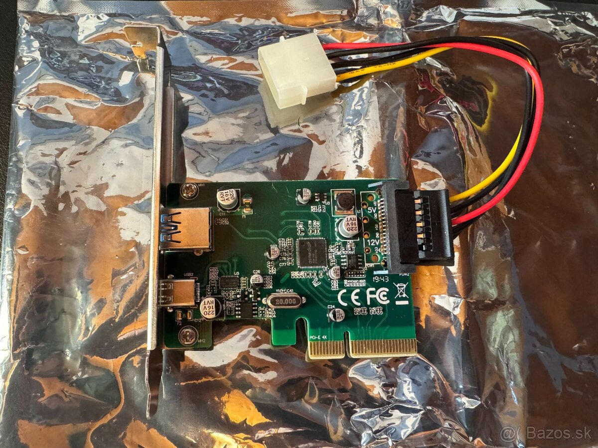 USB radič I-TEC PCIe USB-C 3.1 gen 2 10Gpbs