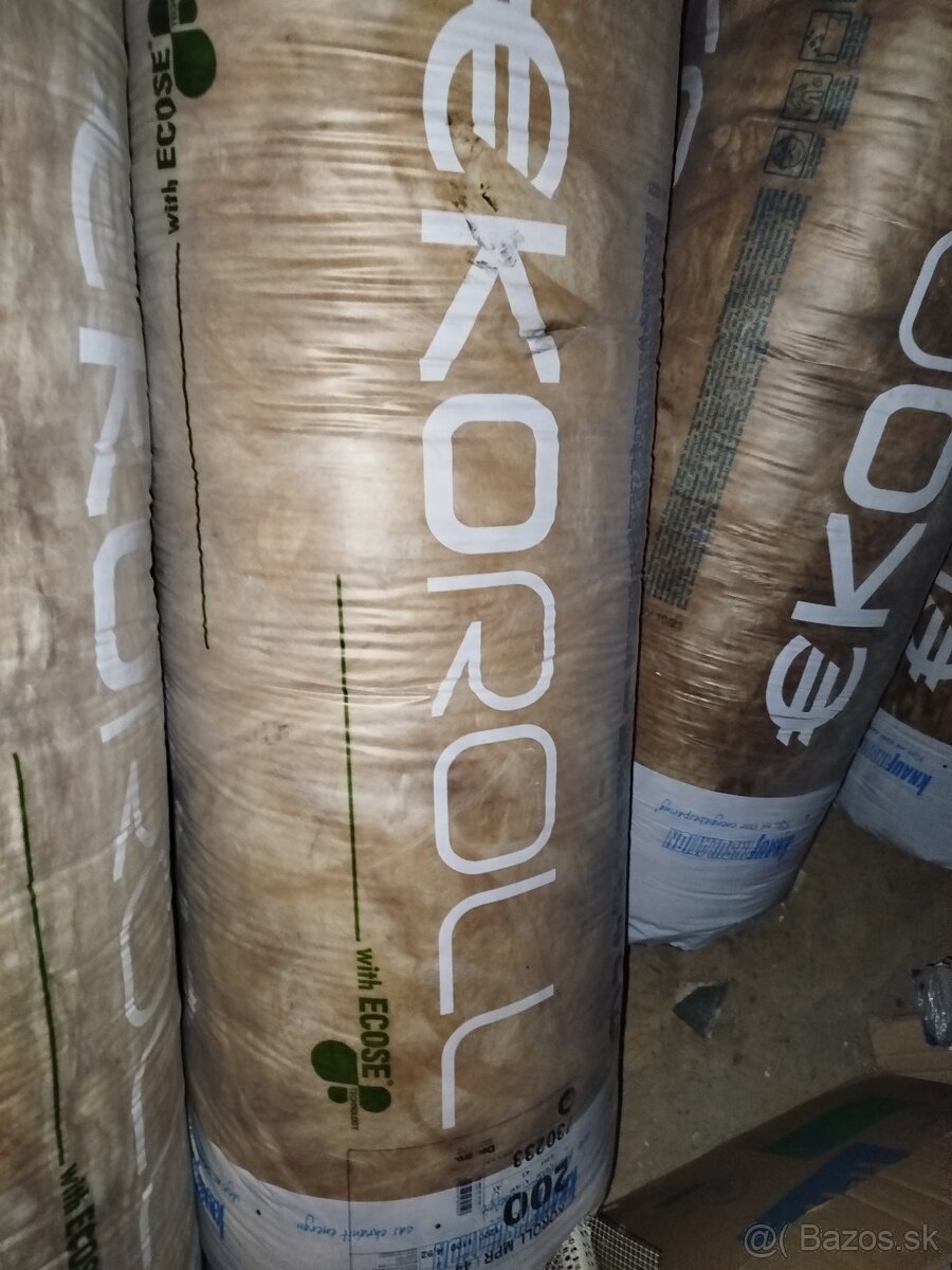 Predám sklenú vatu v rolkach aj platne