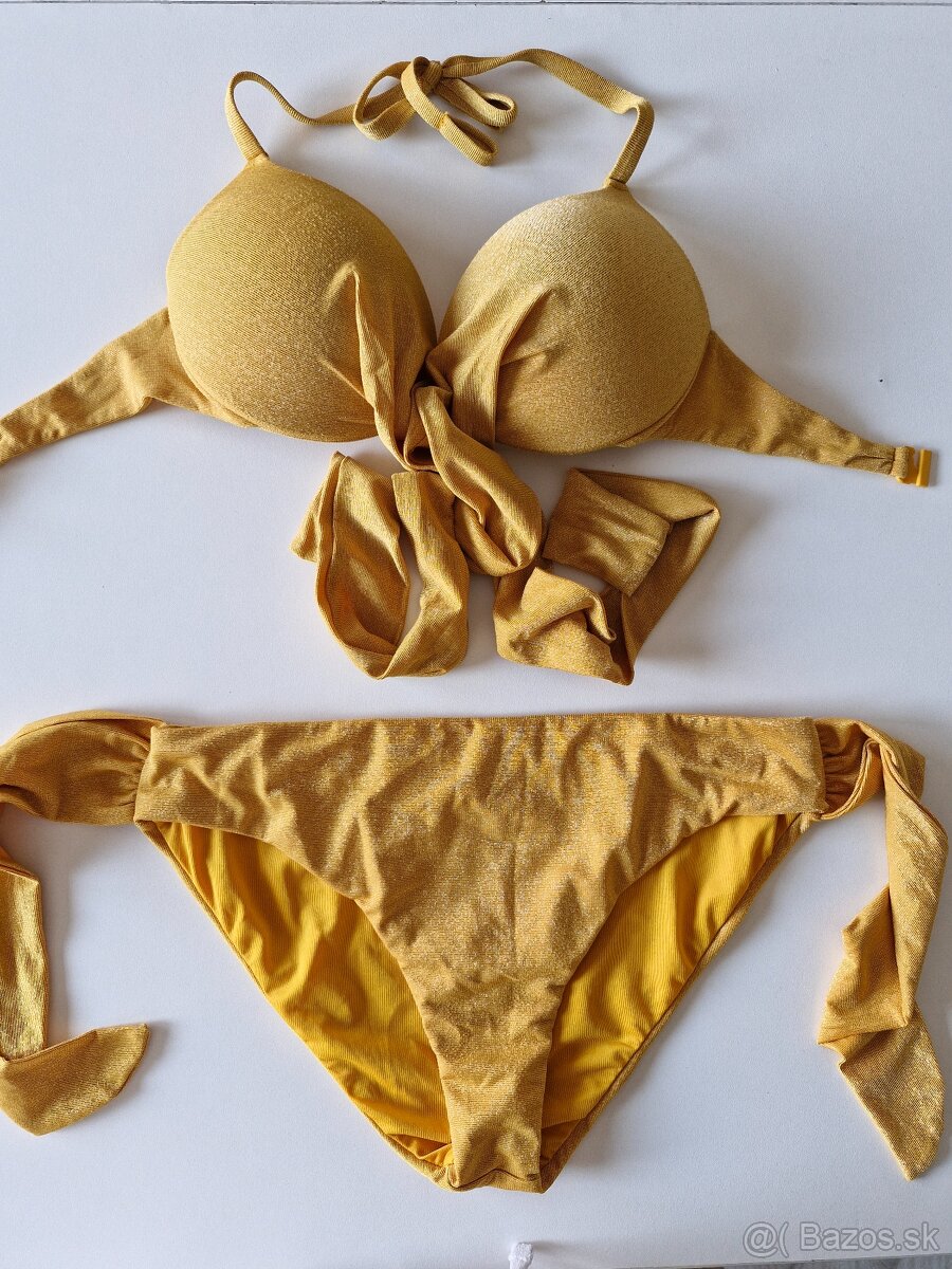 Plavky Calzedonia žltozlate veľ.S
