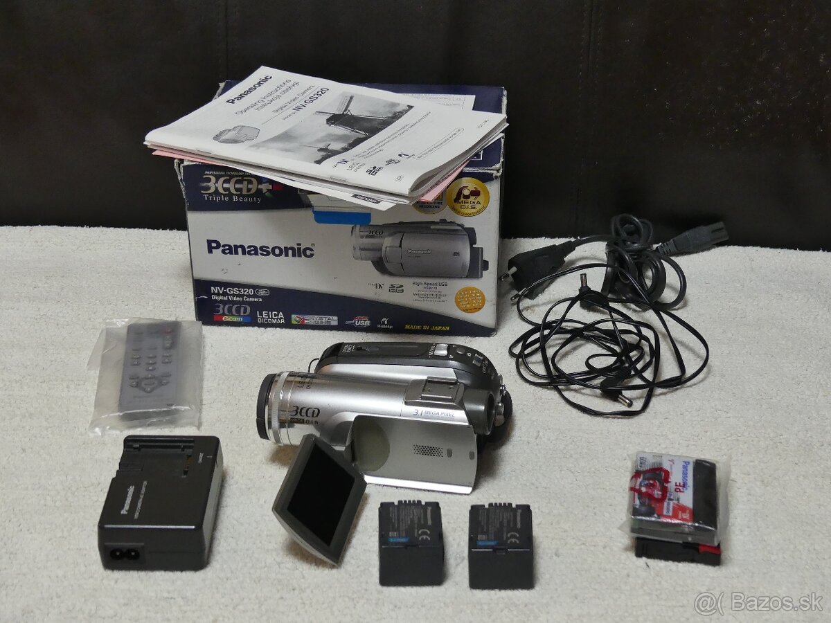 Panasonic NV‑GS320 kompaktná MiniDV videokamera