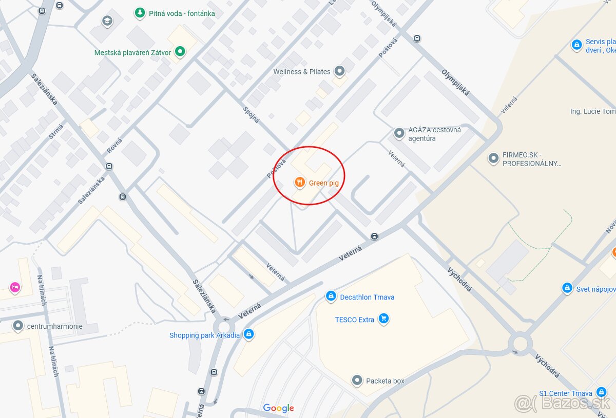 PARKOVACIE MIESTO V OPLOTENOM AREÁLI TRNAVA
