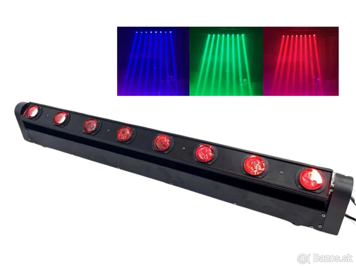 Predám Otočný LED Bar Spider RGB