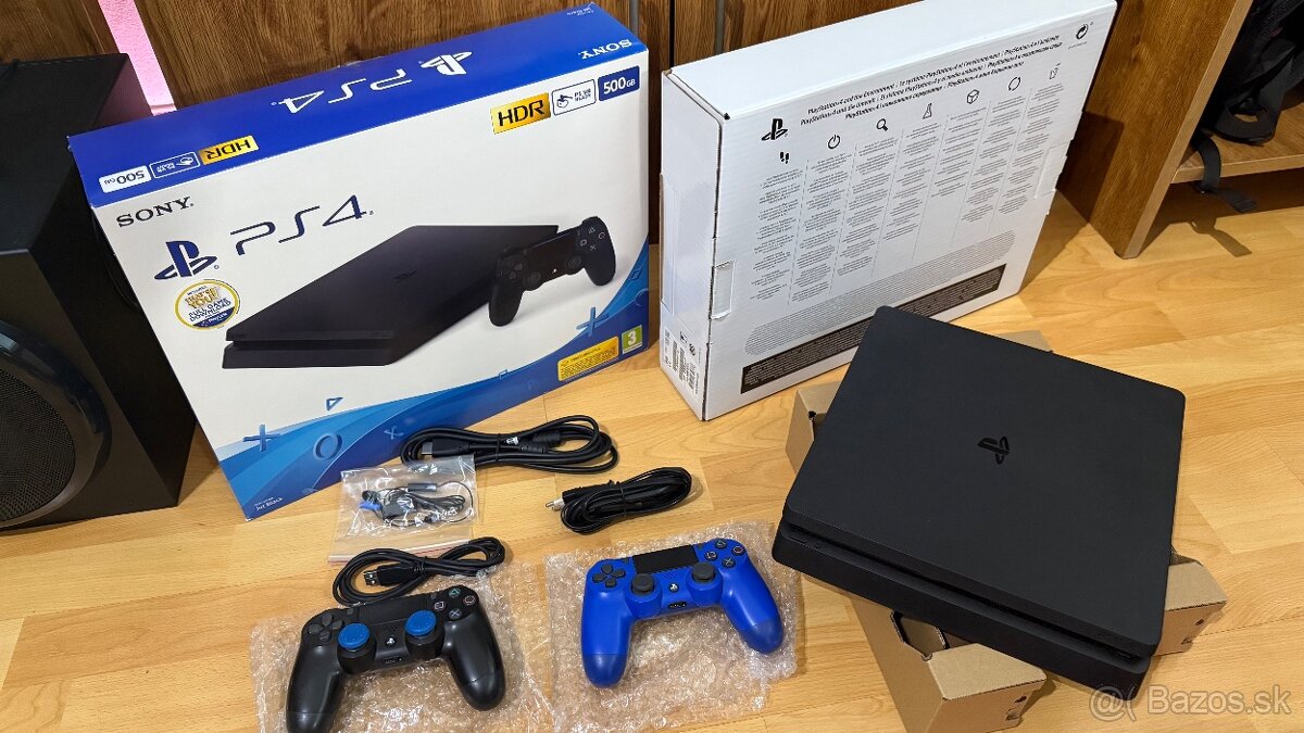🎮 PlayStation 4 Slim – 500 GB + 2 ovládače + handsfree