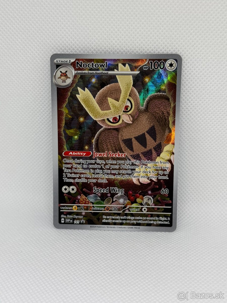 Pokémon karta Noctowl SVP 141 – EX – ORIGINÁL