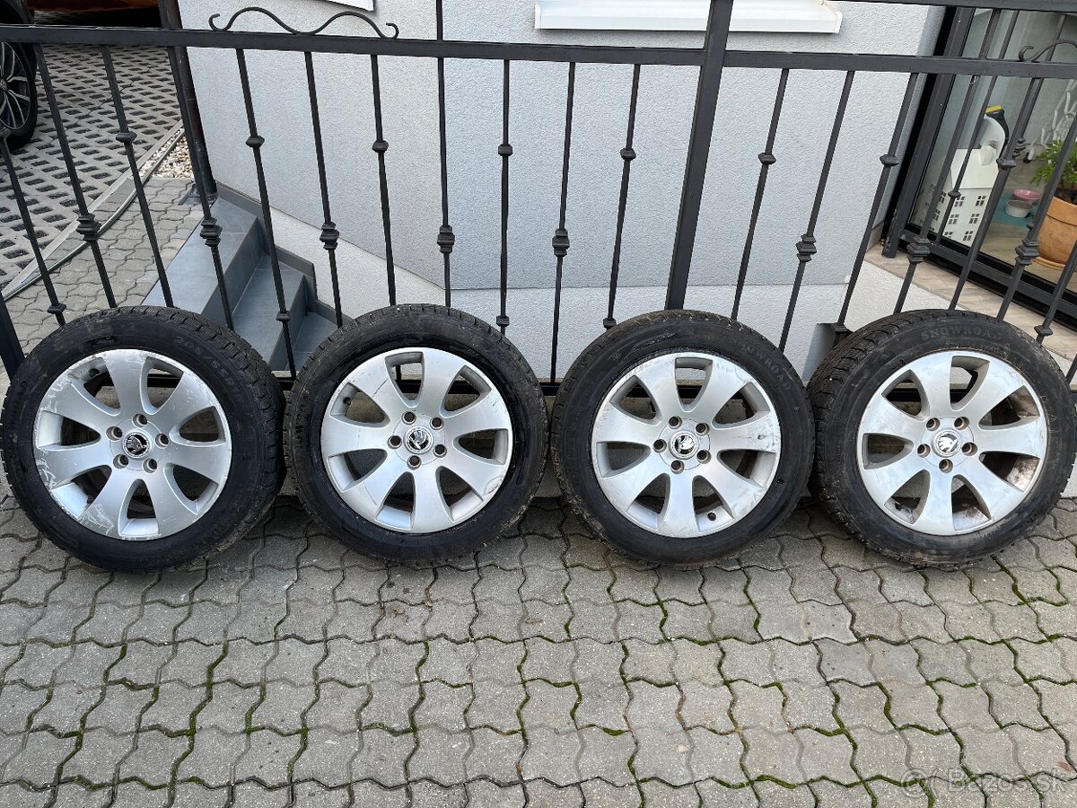 Elektróny originál škoda so zimnými pneu