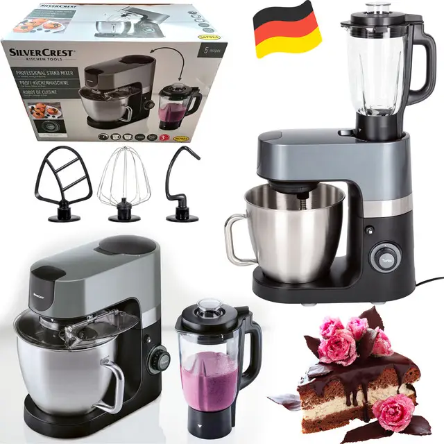 SilverCrest SKMP 1300 D3 2v1 kuchynský robot s mixérom (6,3