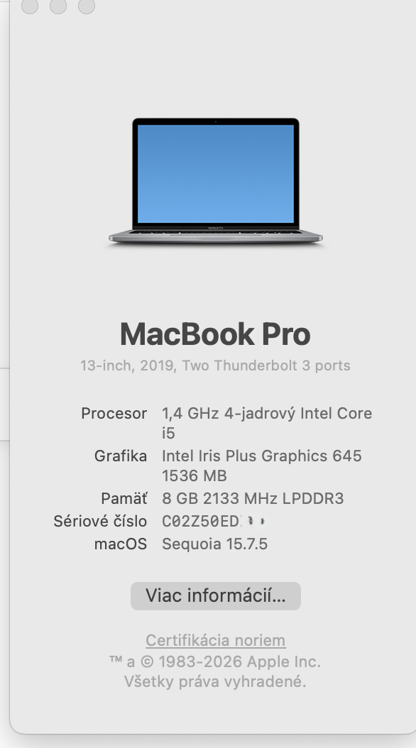 Predám MacBook Pro 13"