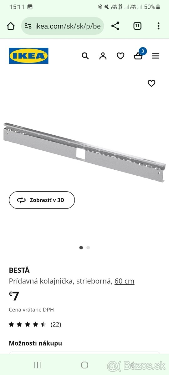 Ikea besta skrinky