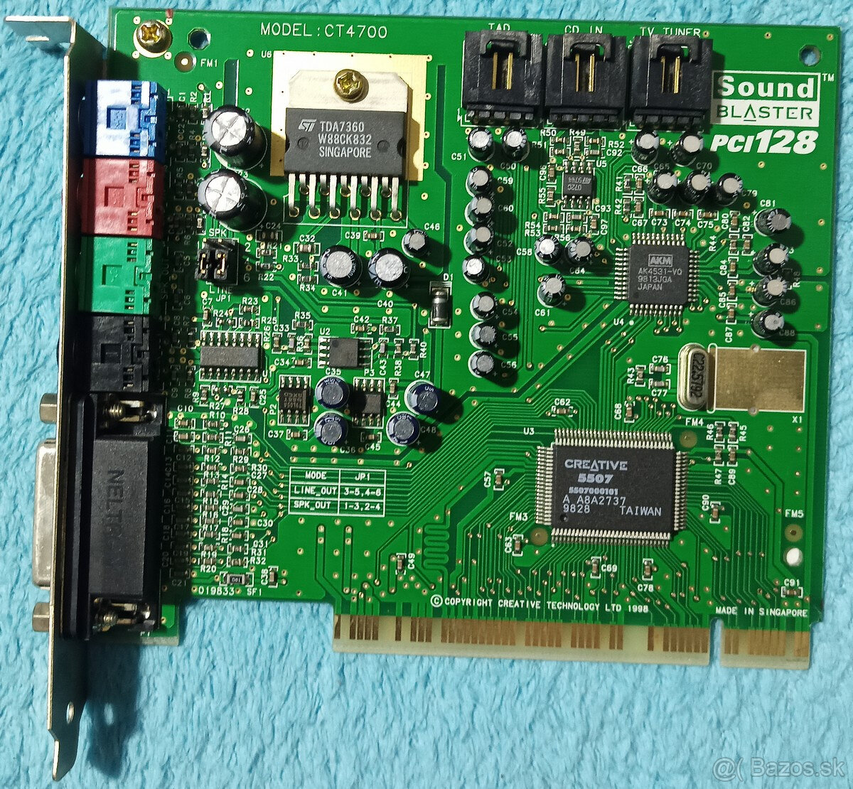 Staršie testované PCI zvukové karty