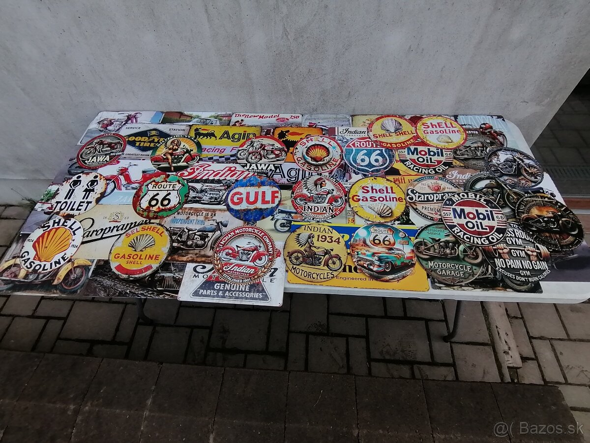 Predám drevené a plechové cedule- tabule k veteránom