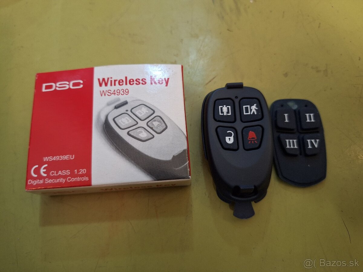 Diaľkový ovládač pre ovládanie systémov DSC NewPower a Maxsy