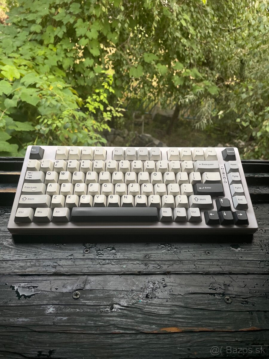 Mechanická klávesnica YZ75Pro – biela, Gateron G Pro Yellow