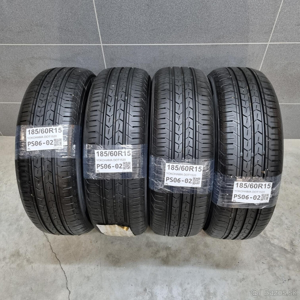 Letné pneumatiky 185/60 R15 YOKOHAMA DOT1520