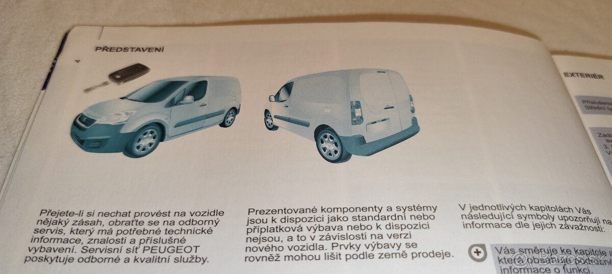 Peugeot Partner ( Berlingo ) návod k obsluze příručka