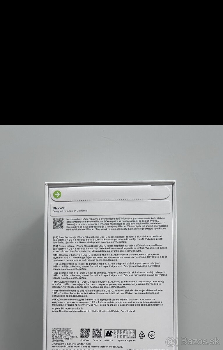 iPhone 16 128GB White