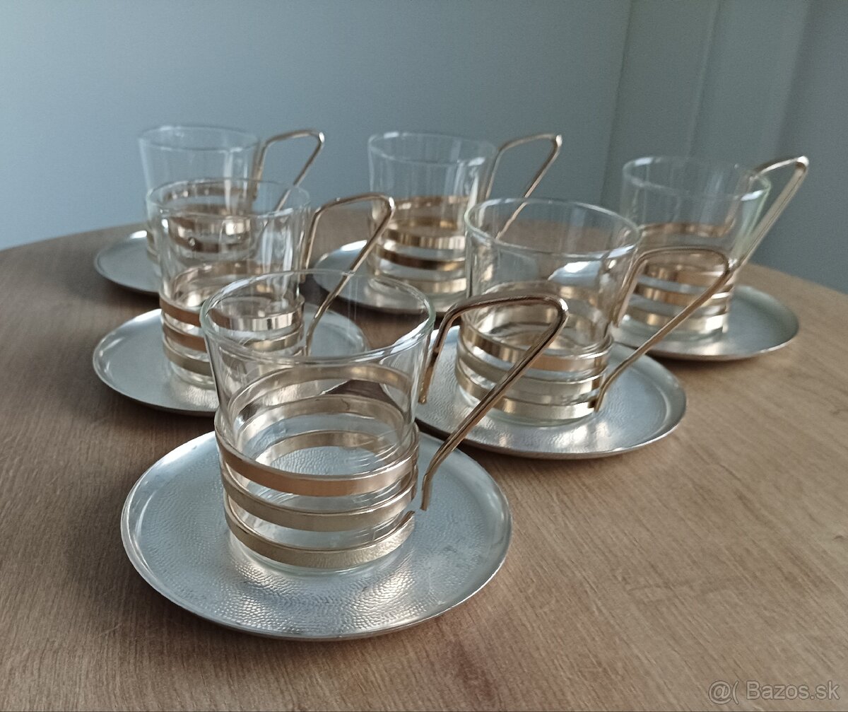 Krásna súprava na čaj/kávu/grog - ČSSR