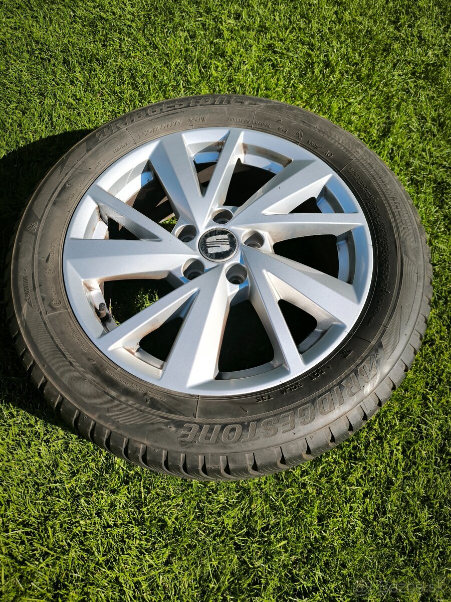 R17 Zimná sada Audi 5x112 215/55R17 Bridgestone