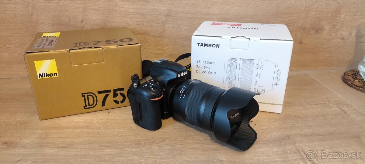 Nikon D750 + Tamron 35-150mm f/2.8-4 VC + vybavenie