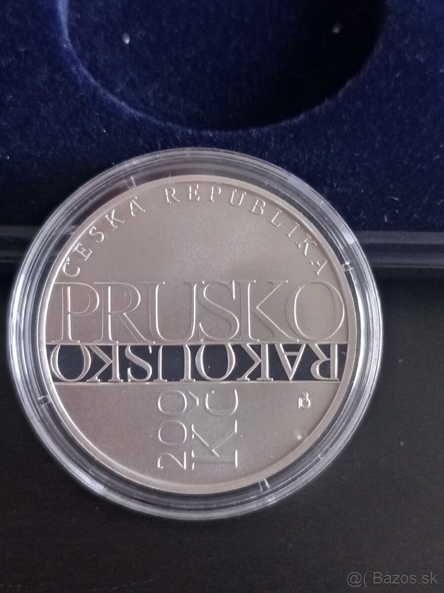 Strieborné mince 200 korún PROOF