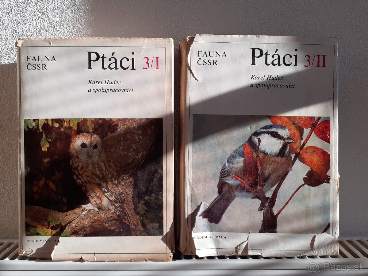 Vtáky - predám knihy PTÁCI I. a II. a Vtáky Slovenska I.