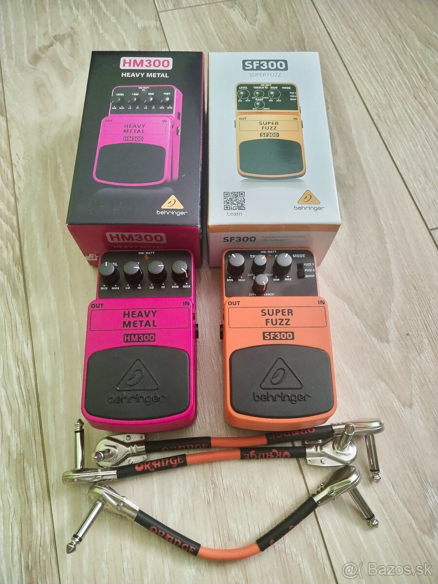 Behringer Super Fuzz SF300 a Heavy Metal HM300