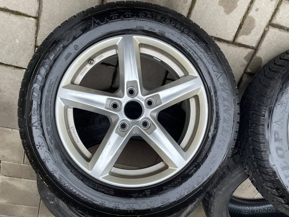 skoda Alu Disky zimné 5x112 ET45 215 60 16 Audi VW