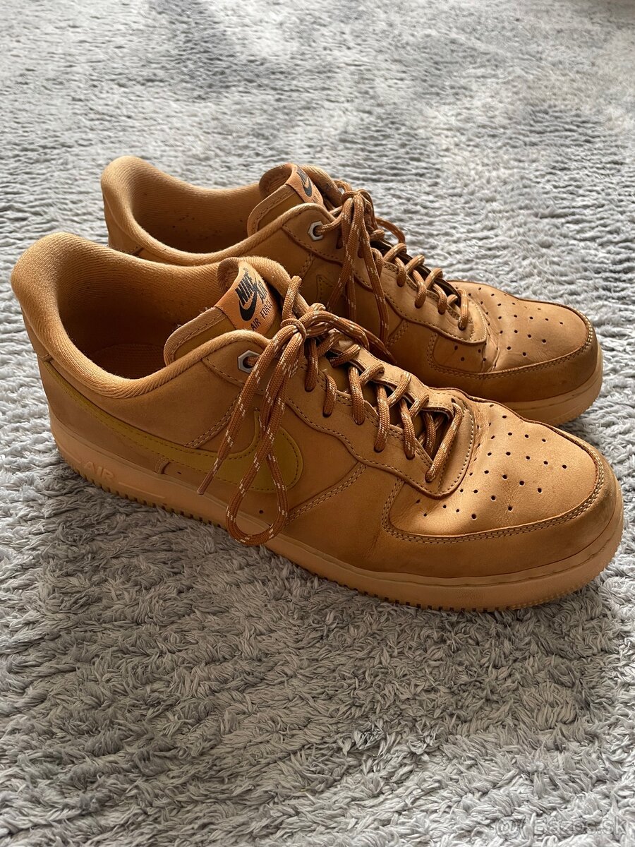 Nike Air Force 1 '07 Semiš/Koženka hnedé (46)