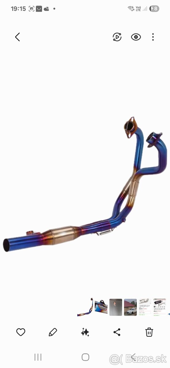 Ladene vyfukove zvody aj na RS 660