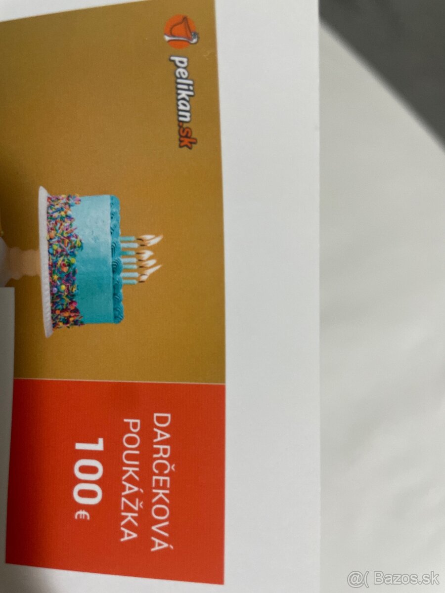 Pelikan.sk darčekova poukážka 100€