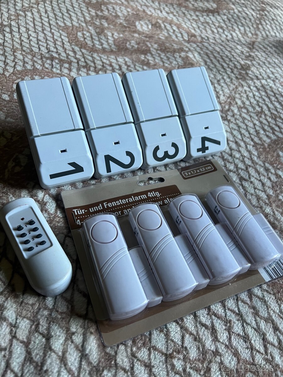 Alarm 4-dielny set na dvere a okná na diaľkové