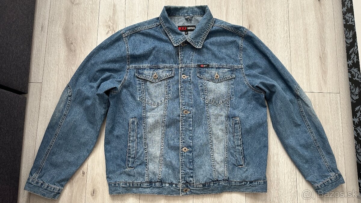 Pánska,kvalitná džínsová bunda DIESEL - veľkosť XL