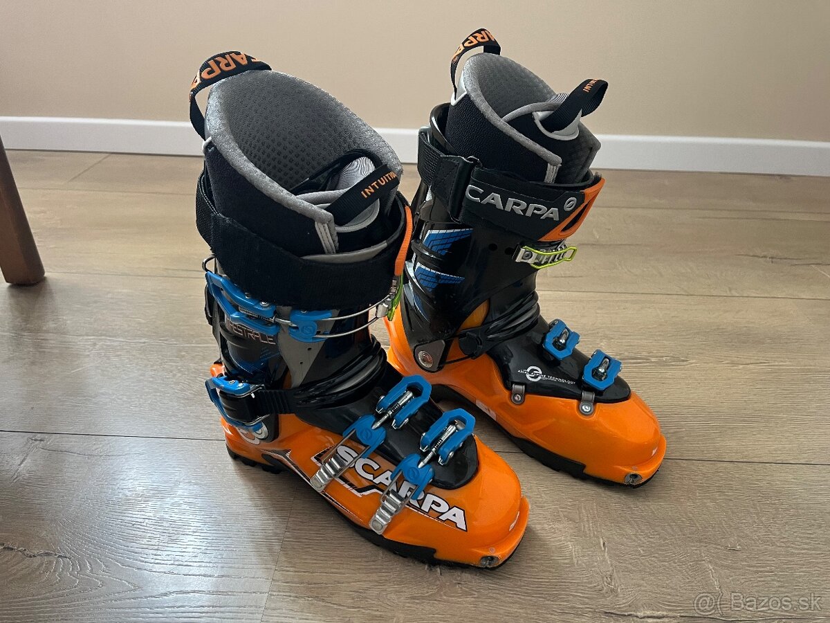 SCARPA lyžiarky 255- orange/black/blue