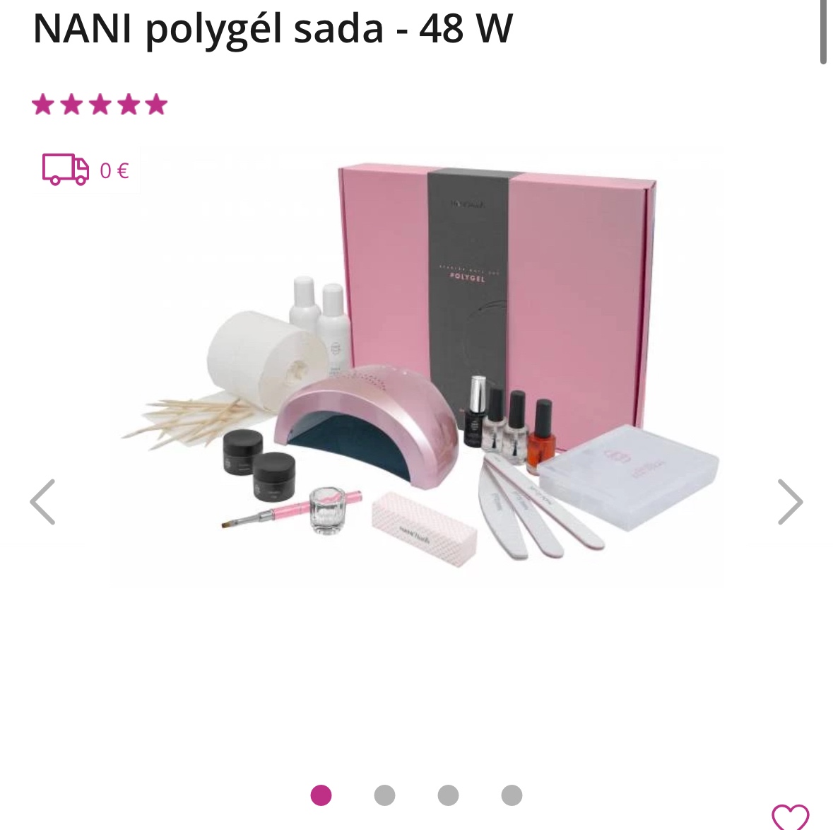 Nani nails Polygel sada s lampou