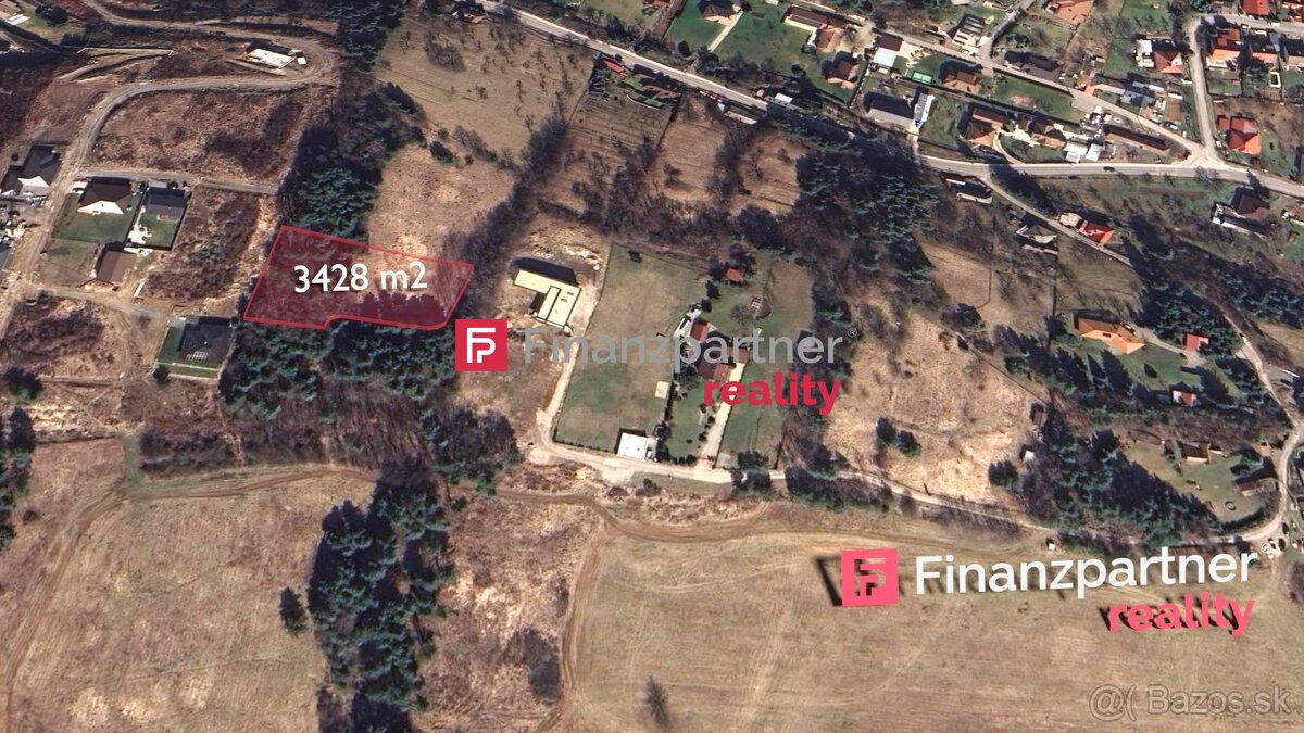Investičná príležitosť, pozemok 3 428 m2, Badín, Pekný vŕšok