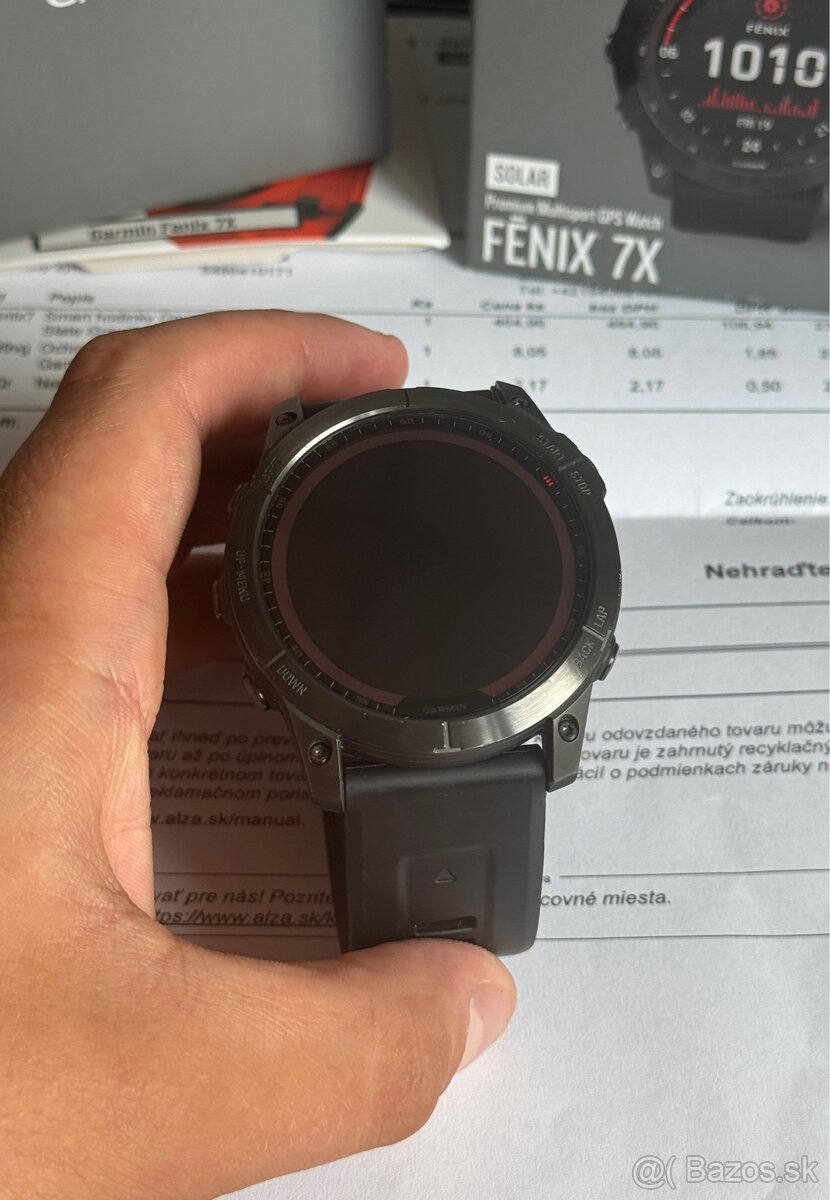 Garmin Fenix 7X Solar - záruka necelé 2 roky