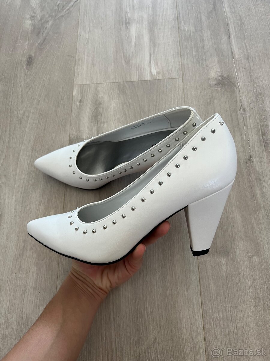 Deichmann nové biele lodičky