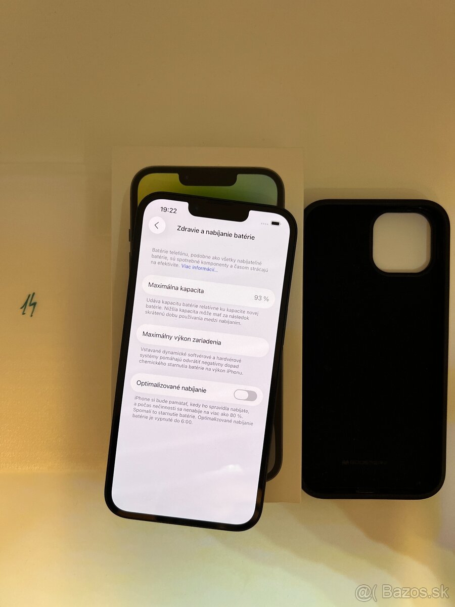 IPHONE 14 MIDNIGHT 128GB ZÁRUKA - VEĽMI DOBRÝ STAV