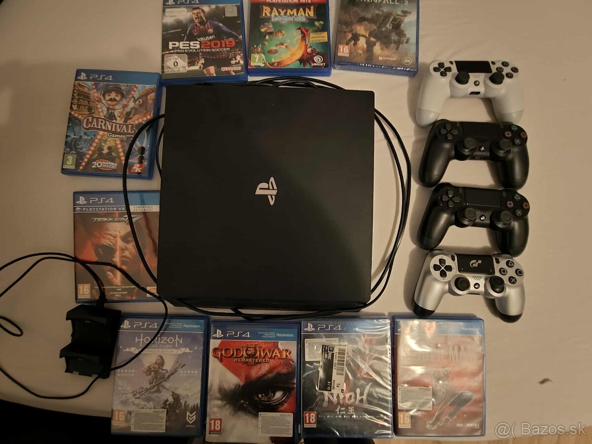 PS4 PRO playstation + hry