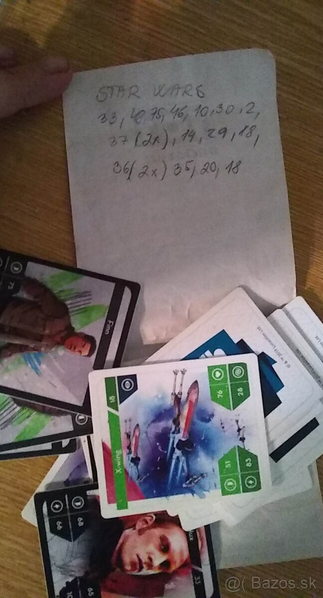 star wars kartičky