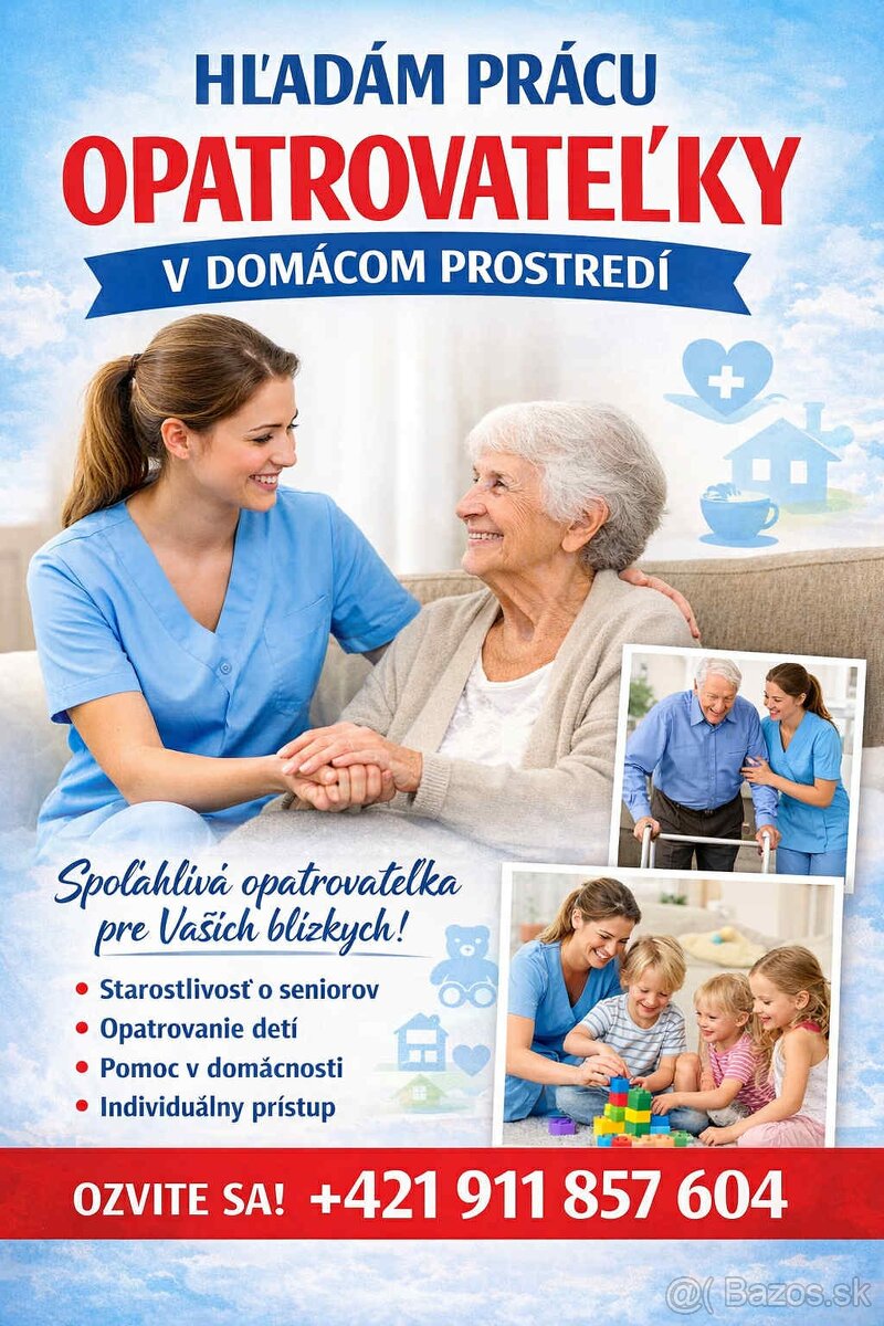 Hladam pracu opatrovanie
