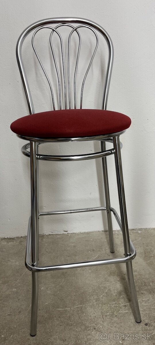 Barové stoličky - kovové (chróm)