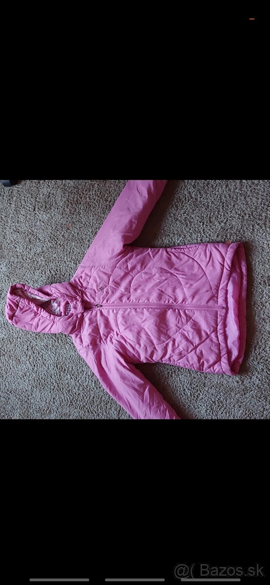 Adidas ružová zimušná bunda