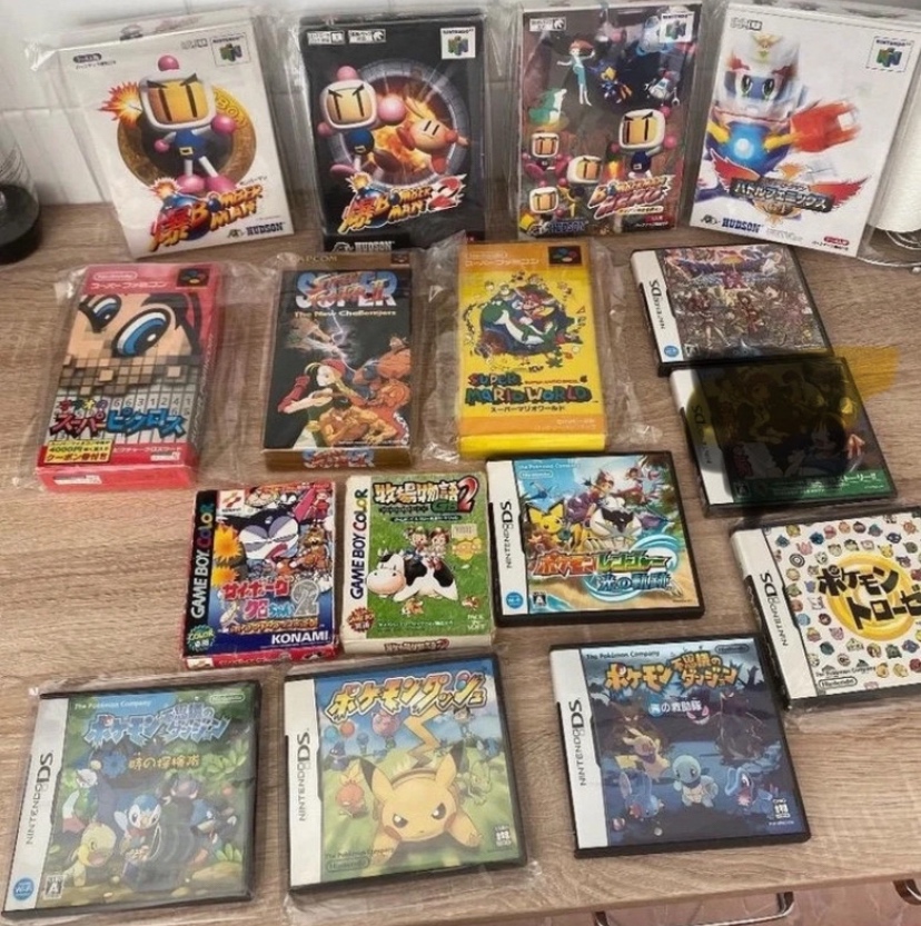 Predám originál japonské hry celkovo 15 hier aj Pokemon