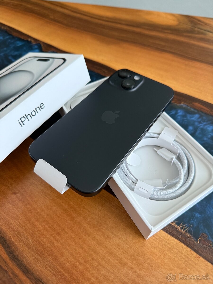 iPhone 15 128gb 100% bateria len odbaleny