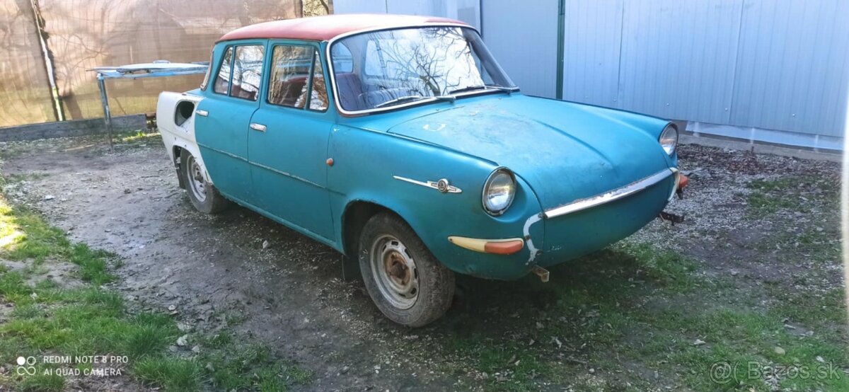 Predám Škodu 1000 MB Žiabrovku rok 1966