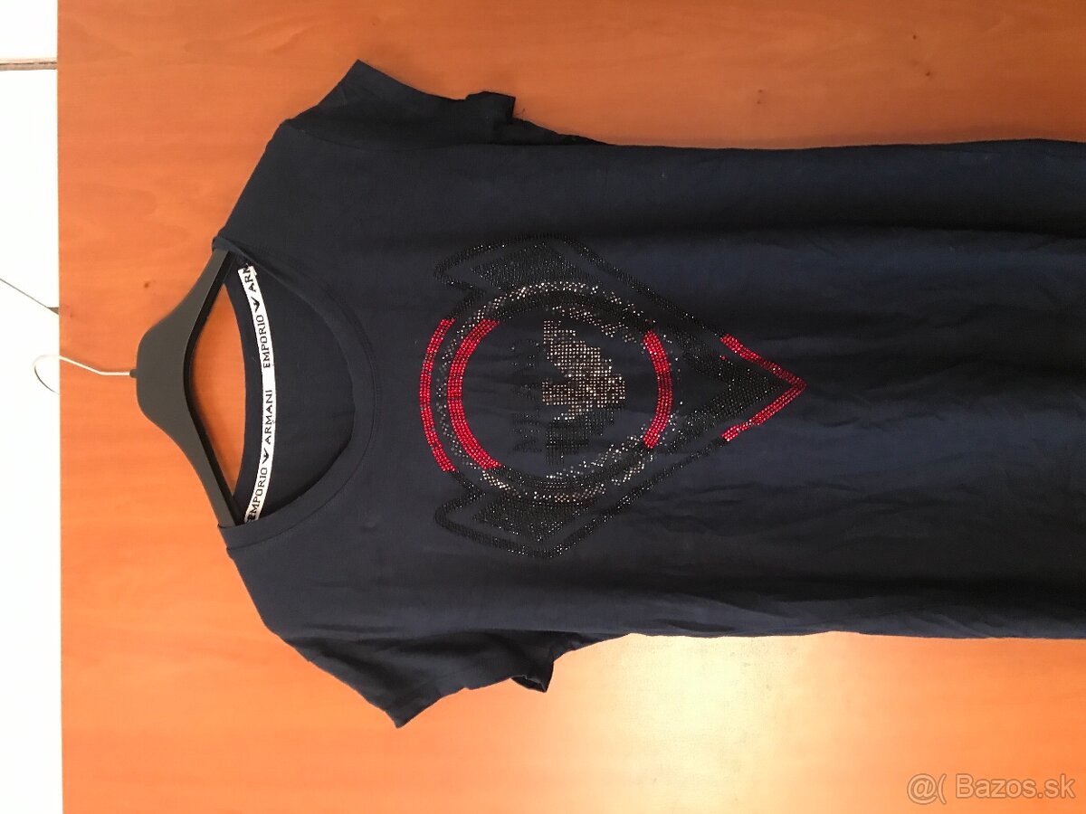 EMPORIO ARMANI crystal damske tricko M/L